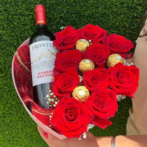 Box Rosas y Vino